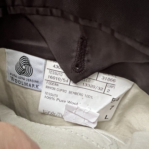 Canali Men's 54 Black Pinstripe Pure Wool Sport‎ Coat Blazer Jacket - Picture 5 of 5